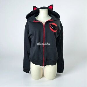 Y2k Emily the Strange Bad Kitty Red Jacket